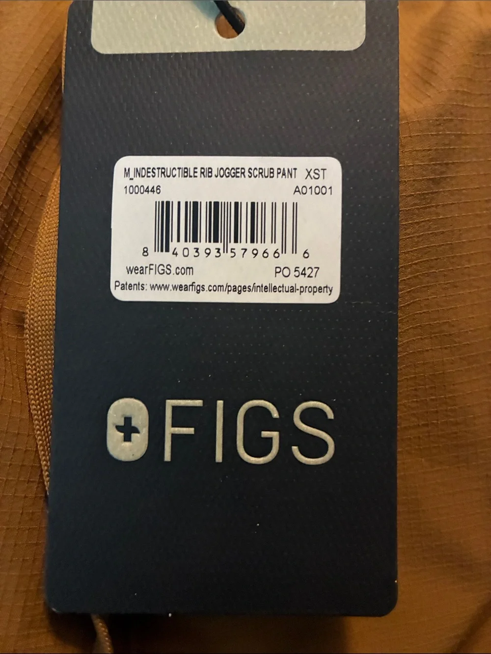 FIGS Men’s Jogger Scrub Pants in Rust Brown Size XS/T. Will fit Women’s S/T, NWT